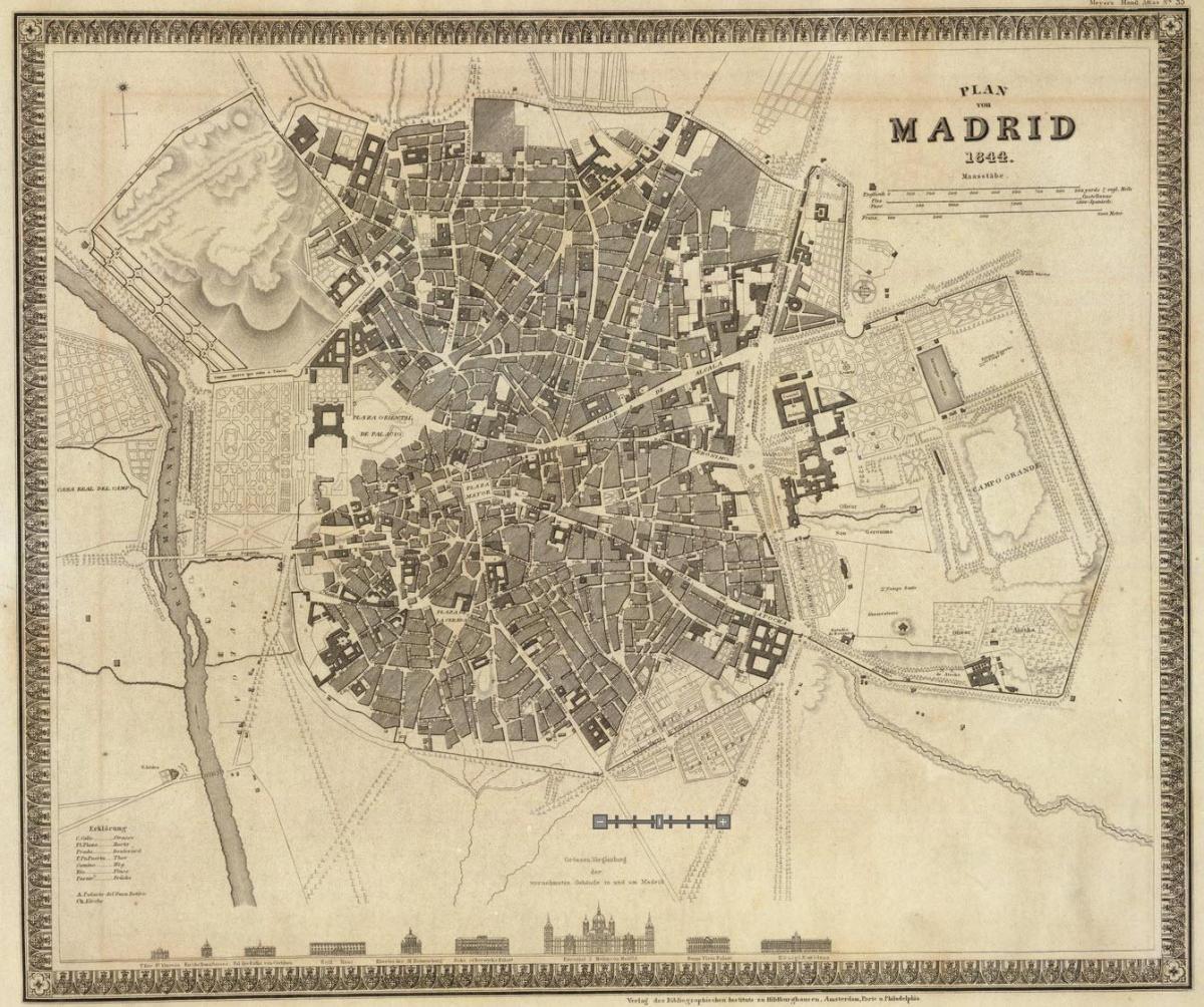 harta e Madridit qytetin e vjetër
