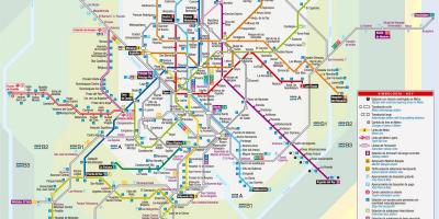 Harta e Madridit tramvaj