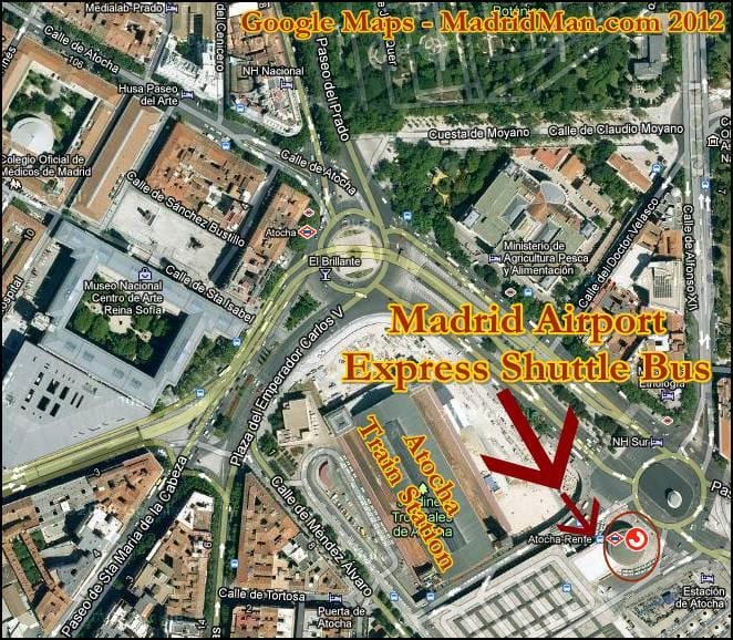 puerta de atocha stacioni i trenit hartë