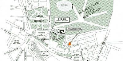 Harta atocha stacioni Madrid