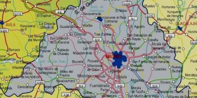 Një hartë e Madridit