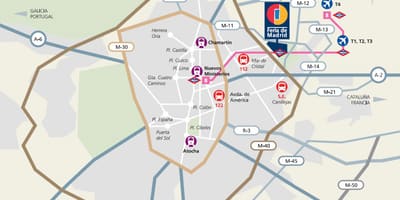 Harta e ifema Madrid