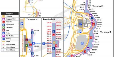 Harta e Madrid, Spanjë aeroport