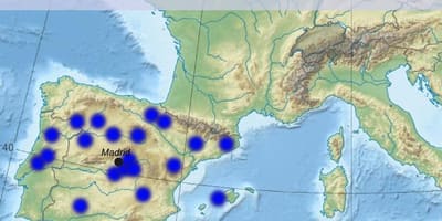 Harta e Madridit aeroporti destinacione