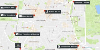 Harta e Madridit atocha