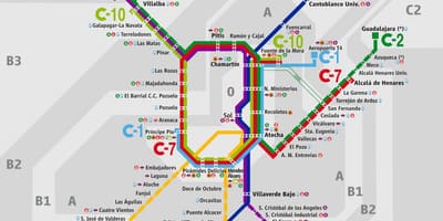Harta e Madridit atocha stacionin hekurudhor