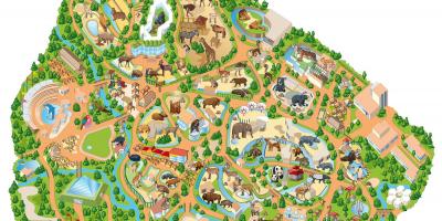 Harta e Madridit në kopshtin zoologjik