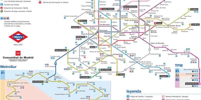 Madrid metro stacion hartë