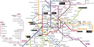 Metro de Madrid hartë