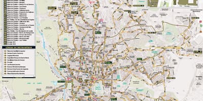 Harta e Madridit natë autobus 