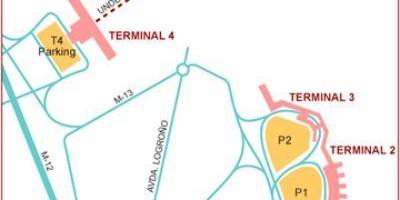 Madrid airport terminal hartë