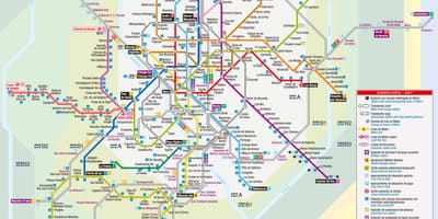 Harta e Madridit tramvaj