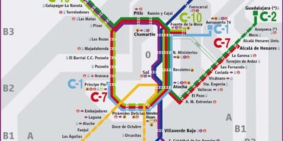 Madrid hekurudhor hartë
