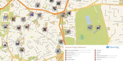 Harta Madrid atraksionet