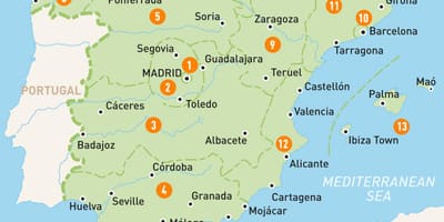 Harta e Madridit zonë