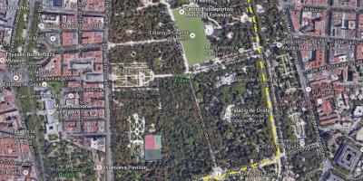 Parkun Retiro Madrid hartë